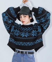 PAGEBOY | ノルディックショートプルオーバー(ニット/セーター)