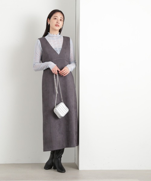 N.（N. Natural Beauty Basic）（エヌエヌナチュラルビューティーベーシック）の「◆チェックハイネックシアーインナーカットソー（Tシャツ/カットソー・レディース・オフホワイト/ブルー・MEDIUM）」の12枚目の写真