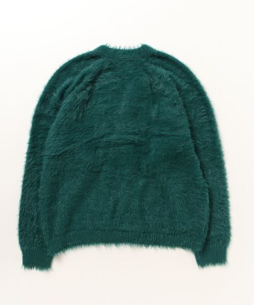 C.E.L.STORE（セルストア）の「DEL MAR sportswear/デルマースポーツウェア 70S SHORT-HAIR CARDIGAN ショートヘアリーカーディガン（カーディガン/ボレロ・メンズ・ワイン/ブラック/グリーン・LARGE/MEDIUM/X-SMALL）」の4枚目の写真