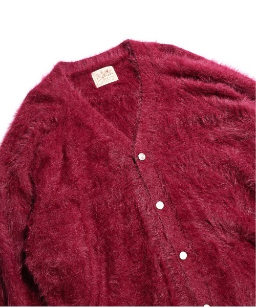 C.E.L.STORE（セルストア）の「DEL MAR sportswear/デルマースポーツウェア 70S SHORT-HAIR CARDIGAN ショートヘアリーカーディガン（カーディガン/ボレロ・メンズ・ワイン/ブラック/グリーン・LARGE/MEDIUM/X-SMALL）」の10枚目の写真