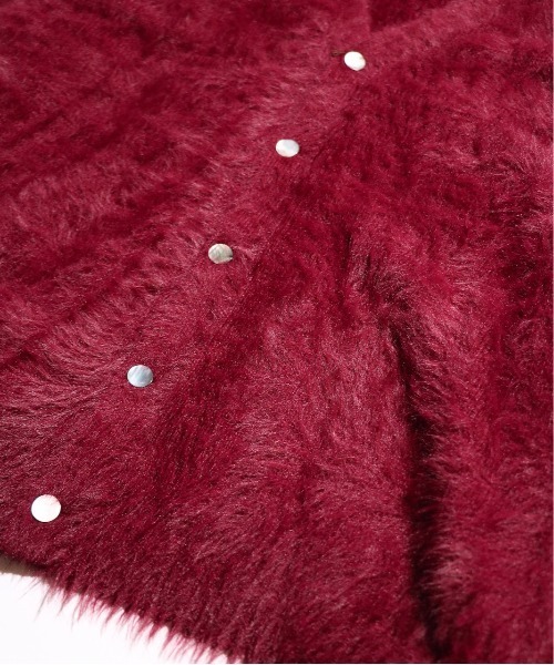 C.E.L.STORE（セルストア）の「DEL MAR sportswear/デルマースポーツウェア 70S SHORT-HAIR CARDIGAN ショートヘアリーカーディガン（カーディガン/ボレロ・メンズ・ワイン/ブラック/グリーン・LARGE/MEDIUM/X-SMALL）」の7枚目の写真