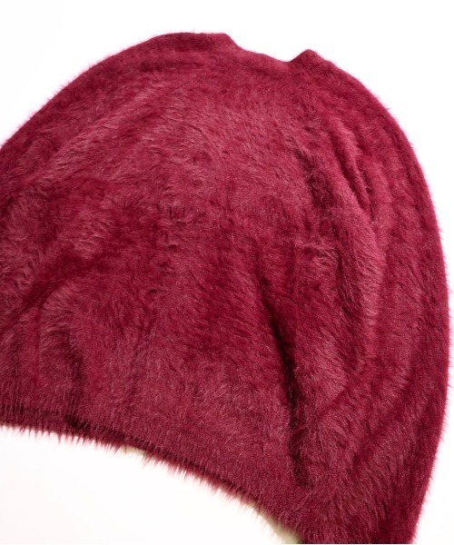 C.E.L.STORE（セルストア）の「DEL MAR sportswear/デルマースポーツウェア 70S SHORT-HAIR CARDIGAN ショートヘアリーカーディガン（カーディガン/ボレロ・メンズ・ワイン/ブラック/グリーン・LARGE/MEDIUM/X-SMALL）」の5枚目の写真