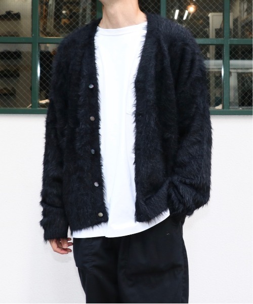 C.E.L.STORE（セルストア）の「DEL MAR sportswear/デルマースポーツウェア 70S SHORT-HAIR CARDIGAN ショートヘアリーカーディガン（カーディガン/ボレロ・メンズ・ワイン/ブラック/グリーン・LARGE/MEDIUM/X-SMALL）」の20枚目の写真