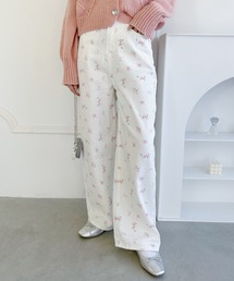 Loueme | フラワープリントルーズパンツ(その他パンツ)
