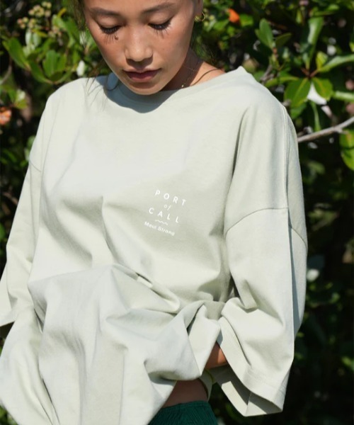 PORT OF CALL（ポートオブコール）の「【PORT OF CALL】POC MAUI CHARITY T-SHIRT/ポートオブコールマウイ島チャリティ半袖Tシャツ（Tシャツ/カットソー・メンズ・ブラック/ホワイト/ピンク/グリーン・MEDIUM/LARGE/X-LARGE）」の3枚目の写真