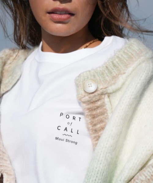 PORT OF CALL（ポートオブコール）の「【PORT OF CALL】POC MAUI CHARITY T-SHIRT/ポートオブコールマウイ島チャリティ半袖Tシャツ（Tシャツ/カットソー・メンズ・ブラック/ホワイト/ピンク/グリーン・MEDIUM/LARGE/X-LARGE）」の21枚目の写真