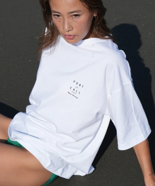 PORT OF CALL（ポートオブコール）の「【PORT OF CALL】POC MAUI CHARITY T-SHIRT/ポートオブコールマウイ島チャリティ半袖Tシャツ（Tシャツ/カットソー・メンズ・ブラック/ホワイト/ピンク/グリーン・MEDIUM/LARGE/X-LARGE）」の10枚目の写真
