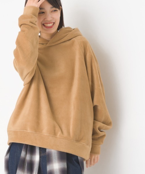 OMNES(オムネス)の「ふわふわフリースパーカー長袖(パーカー・レディース・パープル/チャコール/アイボリー/キャメル・FREE)」の20枚目の写真
