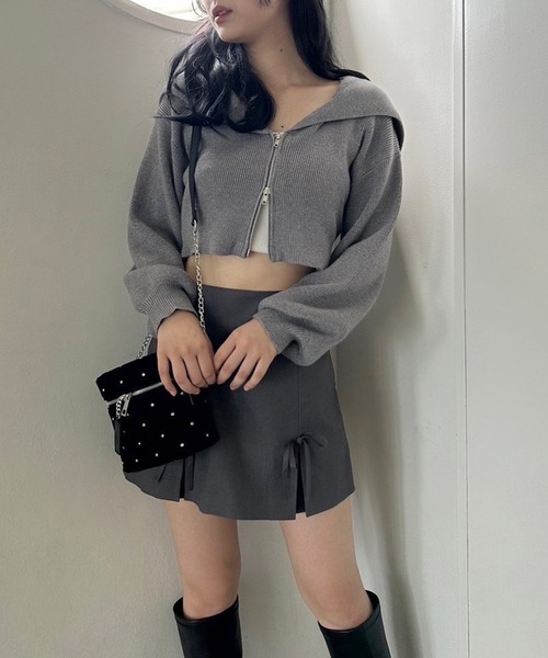 one after another NICE CLAUP（ワンアフターアナザーナイスクラップ）の「newベロアキルティングバニティバッグ（ショルダーバッグ・レディース・ピンク/ミント/ブラック・FREE）」の8枚目の写真