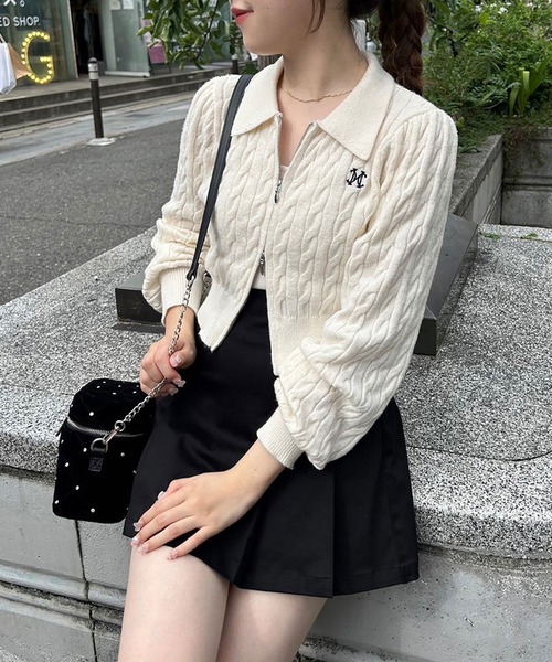 one after another NICE CLAUP（ワンアフターアナザーナイスクラップ）の「newベロアキルティングバニティバッグ（ショルダーバッグ・レディース・ピンク/ミント/ブラック・FREE）」の5枚目の写真