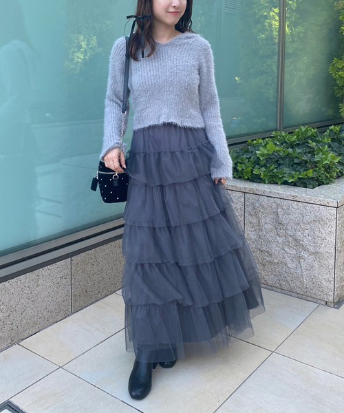 one after another NICE CLAUP（ワンアフターアナザーナイスクラップ）の「newベロアキルティングバニティバッグ（ショルダーバッグ・レディース・ピンク/ミント/ブラック・FREE）」の9枚目の写真