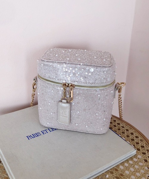 one after another NICE CLAUP（ワンアフターアナザーナイスクラップ）の「newベロアキルティングバニティバッグ（ショルダーバッグ・レディース・ピンク/ミント/ブラック・FREE）」の20枚目の写真