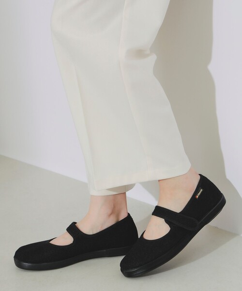 ALBEROLA（アルベローラ）の「ALBEROLA × B:MING by BEAMS / 別注 リネン ライク フラット シューズ（その他シューズ・レディース・ベージュ/ブラック・36/37/38/39）」の2枚目の写真