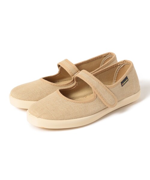 ALBEROLA（アルベローラ）の「ALBEROLA × B:MING by BEAMS / 別注 リネン ライク フラット シューズ（その他シューズ・レディース・ベージュ/ブラック・36/37/38/39）」の4枚目の写真