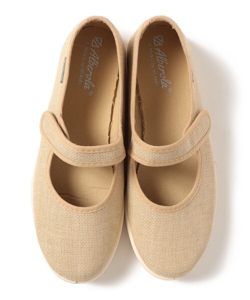 ALBEROLA（アルベローラ）の「ALBEROLA × B:MING by BEAMS / 別注 リネン ライク フラット シューズ（その他シューズ・レディース・ベージュ/ブラック・36/37/38/39）」の10枚目の写真