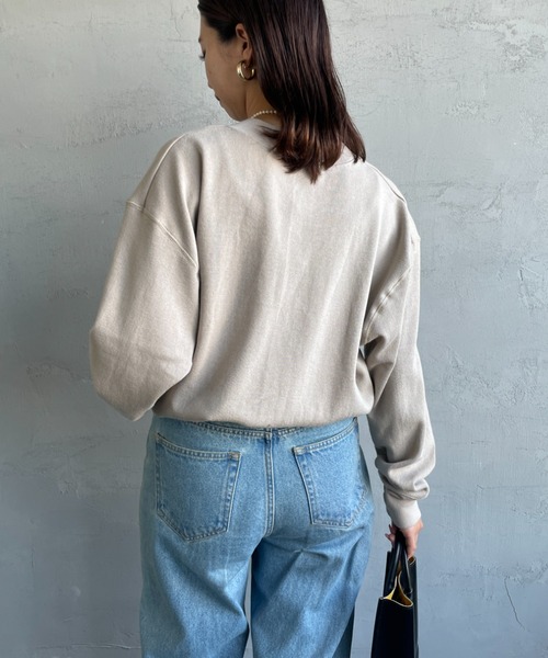 gicipi（ジチピ）の「[GICIPI/ジチピ] ORSO ミラノリブ コットンニットソー（スウェット・レディース・ベージュ/ブラック・3）」の16枚目の写真