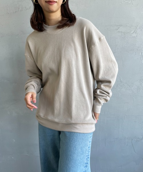 gicipi（ジチピ）の「[GICIPI/ジチピ] ORSO ミラノリブ コットンニットソー（スウェット・レディース・ベージュ/ブラック・3）」の19枚目の写真