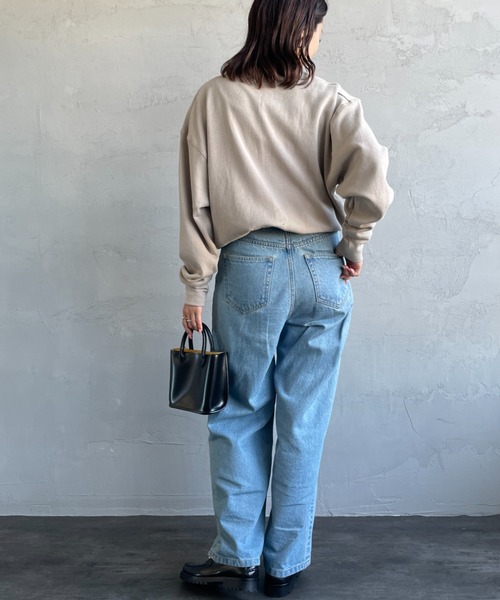 gicipi（ジチピ）の「[GICIPI/ジチピ] ORSO ミラノリブ コットンニットソー（スウェット・レディース・ベージュ/ブラック・3）」の18枚目の写真