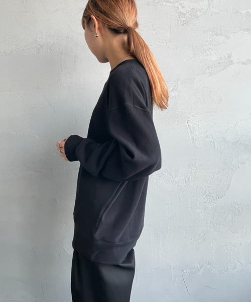 gicipi（ジチピ）の「[GICIPI/ジチピ] ORSO ミラノリブ コットンニットソー（スウェット・レディース・ベージュ/ブラック・3）」の11枚目の写真