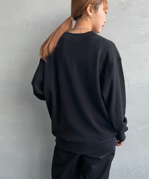 gicipi（ジチピ）の「[GICIPI/ジチピ] ORSO ミラノリブ コットンニットソー（スウェット・レディース・ベージュ/ブラック・3）」の12枚目の写真