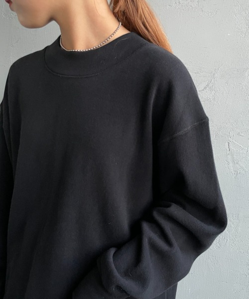 gicipi（ジチピ）の「[GICIPI/ジチピ] ORSO ミラノリブ コットンニットソー（スウェット・レディース・ベージュ/ブラック・3）」の13枚目の写真