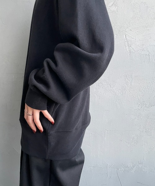 gicipi（ジチピ）の「[GICIPI/ジチピ] ORSO ミラノリブ コットンニットソー（スウェット・レディース・ベージュ/ブラック・3）」の14枚目の写真