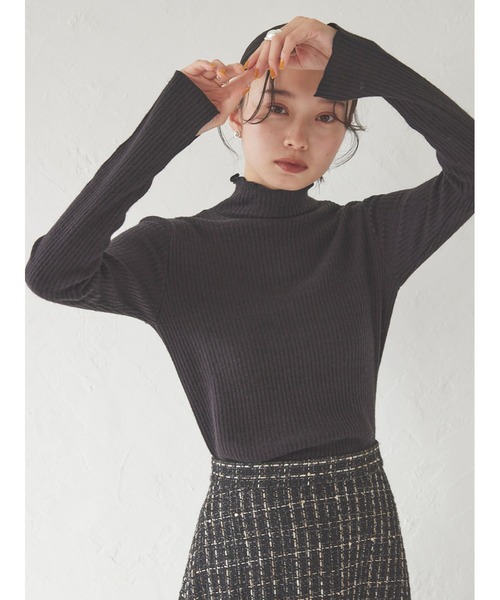 Stylevoice for xxx（スタイルヴォイスフォー）の「バックスリットリブカットソートップス（Tシャツ/カットソー・レディース・ブラック/グレー/レッド・FREE）」の9枚目の写真