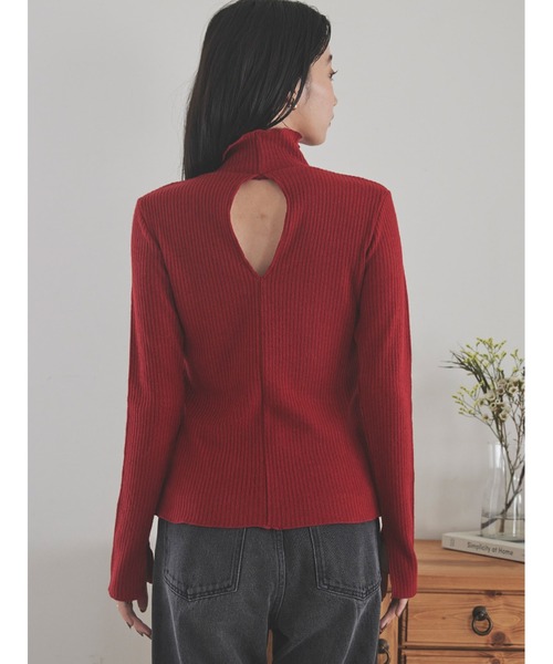 Stylevoice for xxx（スタイルヴォイスフォー）の「バックスリットリブカットソートップス（Tシャツ/カットソー・レディース・ブラック/グレー/レッド・FREE）」の20枚目の写真