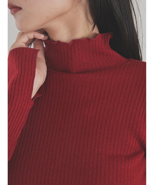 Stylevoice for xxx（スタイルヴォイスフォー）の「バックスリットリブカットソートップス（Tシャツ/カットソー・レディース・ブラック/グレー/レッド・FREE）」の21枚目の写真