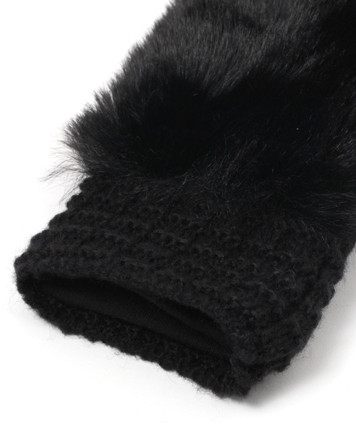 BAYFLOW(ベイフロー)の「3WAYファーグローブ(手袋・レディース・ベージュ/ブラック/チャコール・FREE)」の11枚目の写真