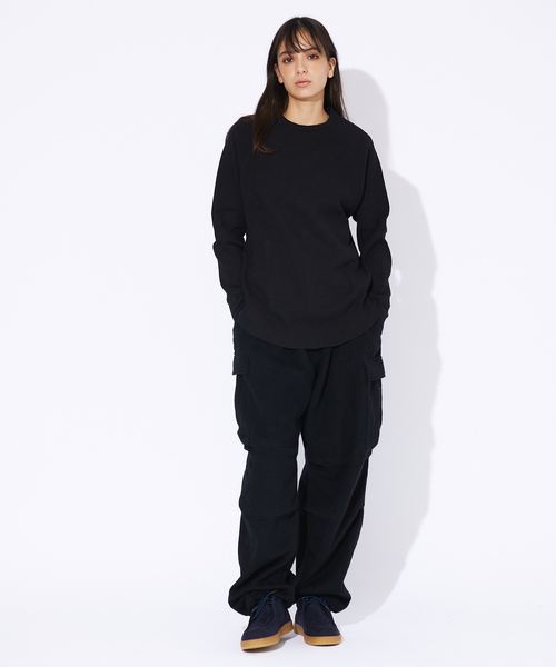 FRUIT OF THE LOOM（フルーツオブザルーム）の「【FRUIT OF THE LOOM】ヘビーオンス サーマル ラグラン クルー ロンT（Tシャツ/カットソー・メンズ・オフホワイト/オレンジ/パープル/ブラック・XL/L/M）」の5枚目の写真