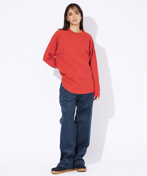 FRUIT OF THE LOOM（フルーツオブザルーム）の「【FRUIT OF THE LOOM】ヘビーオンス サーマル ラグラン クルー ロンT（Tシャツ/カットソー・メンズ・オフホワイト/オレンジ/パープル/ブラック・XL/L/M）」の21枚目の写真