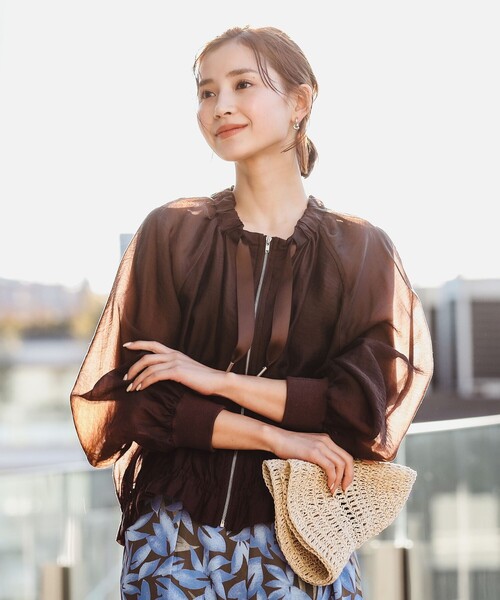 B:MING by BEAMS（ビーミングバイビームス）の「B:MING by BEAMS / シアー ブルゾン（ブルゾン・レディース・ブラウン/ブラック・SMALL/MEDIUM）」の6枚目の写真