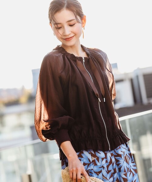 B:MING by BEAMS（ビーミングバイビームス）の「B:MING by BEAMS / シアー ブルゾン（ブルゾン・レディース・ブラウン/ブラック・SMALL/MEDIUM）」の7枚目の写真