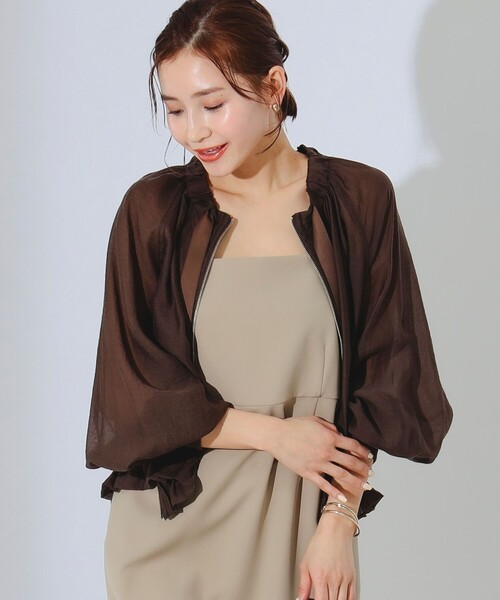 B:MING by BEAMS（ビーミングバイビームス）の「B:MING by BEAMS / シアー ブルゾン（ブルゾン・レディース・ブラウン/ブラック・SMALL/MEDIUM）」の13枚目の写真