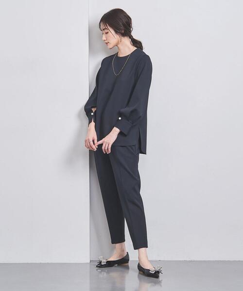 UNITED ARROWS SPONGY パールモチーフ ブラウス　パンツセット UNITED ARROWS（ユナイテッドアローズ）の「SPONGY パールモチーフ