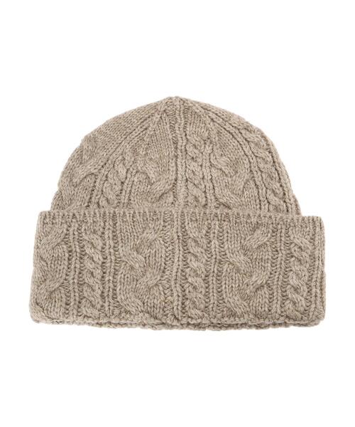 AMERICAN HOLIC（アメリカンホリック）の「ケーブルニットキャップ（ニットキャップ/ビーニー・レディース・ベージュ系その他2/杢グレー・FREE）」の9枚目の写真