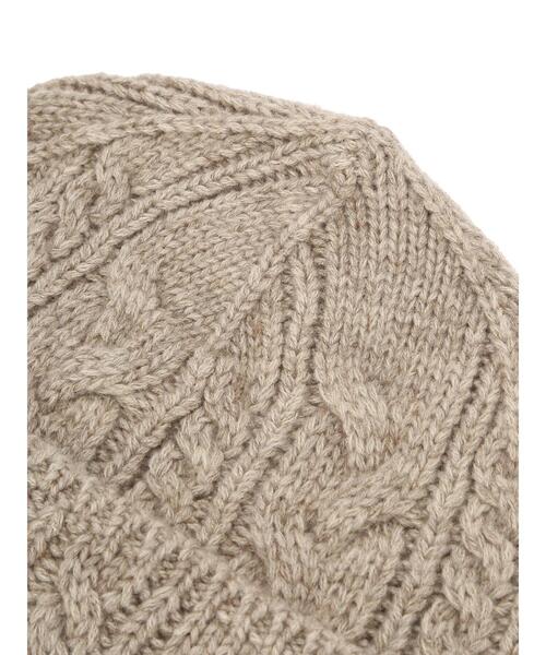 AMERICAN HOLIC（アメリカンホリック）の「ケーブルニットキャップ（ニットキャップ/ビーニー・レディース・ベージュ系その他2/杢グレー・FREE）」の10枚目の写真