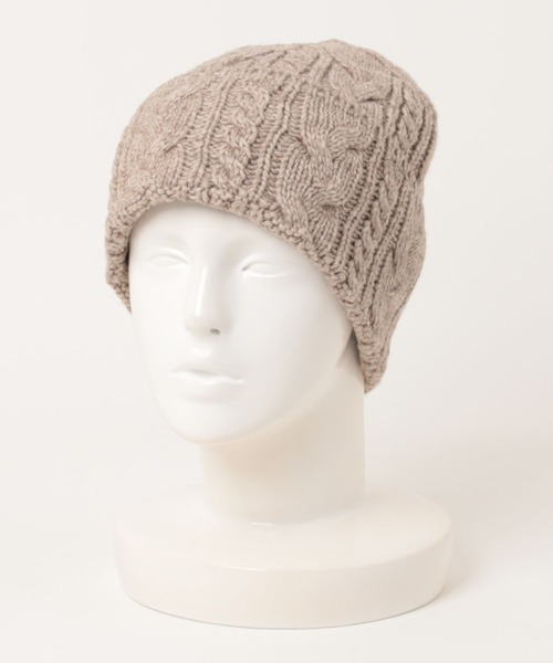 AMERICAN HOLIC（アメリカンホリック）の「ケーブルニットキャップ（ニットキャップ/ビーニー・レディース・ベージュ系その他2/杢グレー・FREE）」の5枚目の写真