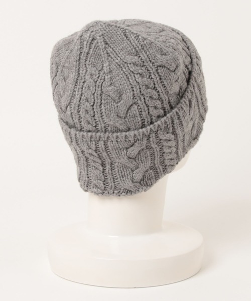 AMERICAN HOLIC（アメリカンホリック）の「ケーブルニットキャップ（ニットキャップ/ビーニー・レディース・ベージュ系その他2/杢グレー・FREE）」の6枚目の写真