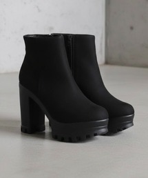 サイドジップアップレースアップブーツ サイドジップ レースアップ」に