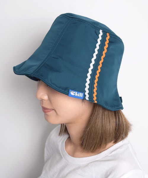 Flowering（フラワーリング）の「【Chill Panda/チルパンダ】サイドライン平天撥水サウナハット（ハット・レディース・ホワイト/グレー/ピンク/ブラック/ブルー・FREE）」の10枚目の写真