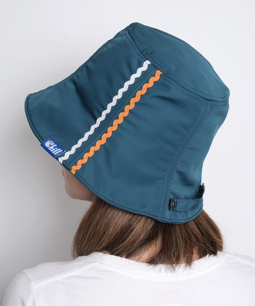 Flowering（フラワーリング）の「【Chill Panda/チルパンダ】サイドライン平天撥水サウナハット（ハット・レディース・ホワイト/グレー/ピンク/ブラック/ブルー・FREE）」の11枚目の写真