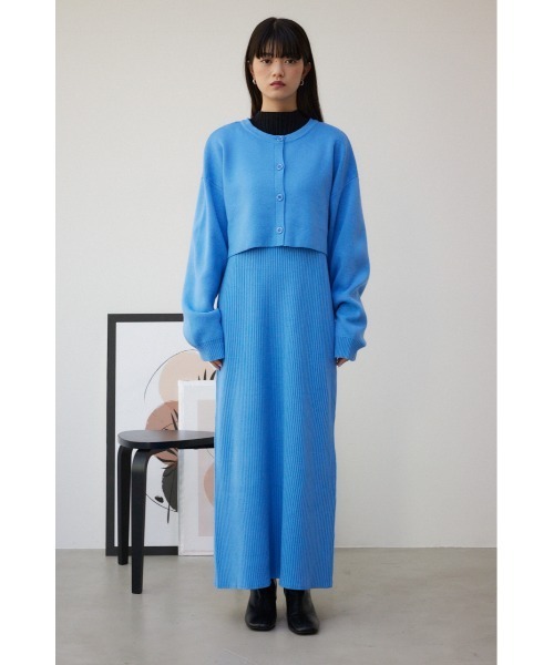 セール】レイヤードセットニットワンピ（ワンピース）｜AZUL BY MOUSSY