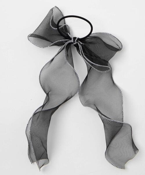 WEGO(ウィゴー)の「WEGO/パイピングスケリボンゴム(ヘアゴム・レディース・ピンク/ブラック/ホワイト・FREE)」の7枚目の写真