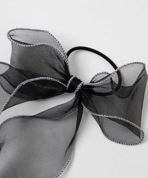 WEGO(ウィゴー)の「WEGO/パイピングスケリボンゴム(ヘアゴム・レディース・ピンク/ブラック/ホワイト・FREE)」の8枚目の写真