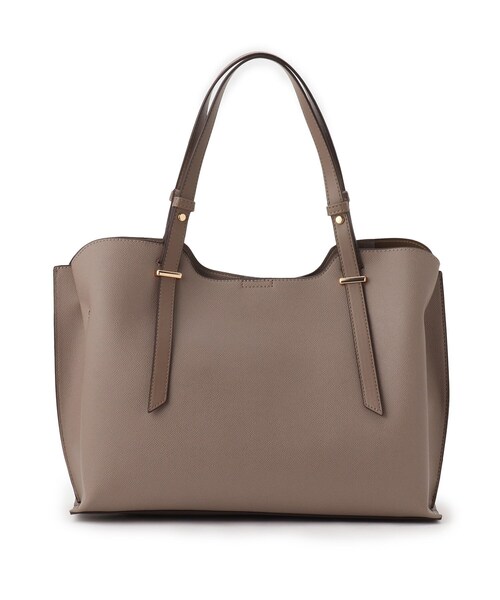 INDIVI(インディヴィ)の「◆【合皮/A4収納可能】横型トートバック(トートバッグ・レディース・ナチュラル/ブラック/ブラウン系その他・00)」の6枚目の写真