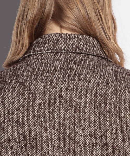 HARE（ハレ）の「カットオフツイードブルゾン(HARE)（ブルゾン・メンズ・ブラック/ブラウン・MEDIUM/SMALL）」の10枚目の写真