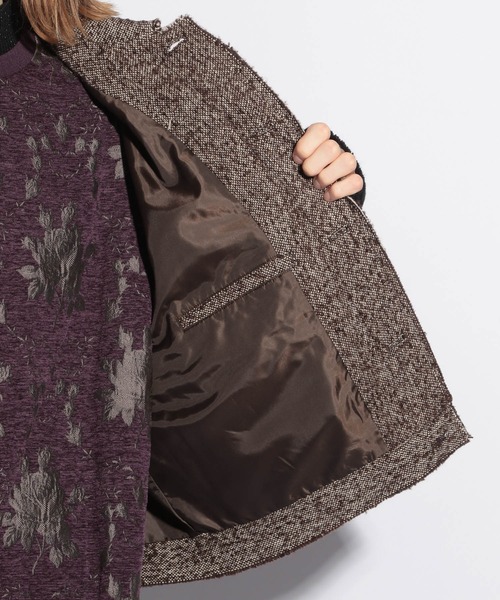 HARE（ハレ）の「カットオフツイードブルゾン(HARE)（ブルゾン・メンズ・ブラック/ブラウン・MEDIUM/SMALL）」の16枚目の写真