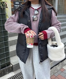 【低身長サイズあり】柄ジャガードショートニットトップス